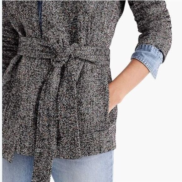J.Crew Point Sur Wrap Jacket Donegal Tweed - Picture 2 of 8